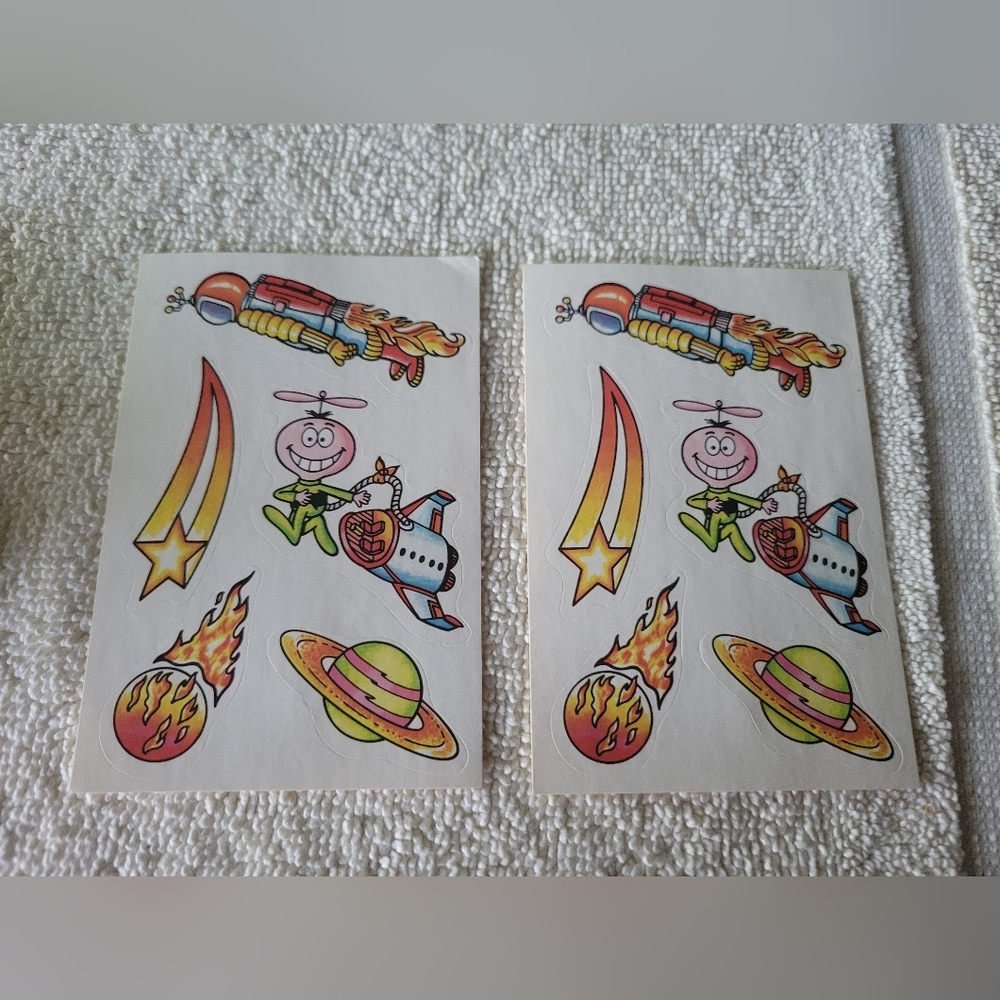 Vintage Quaker Quisp Cereal Stickers
